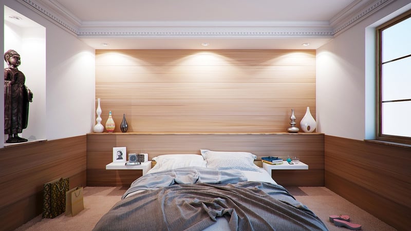 Repurposed Door Headboard